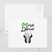 Irish Dancer Postkarte (Vorne/Hinten)