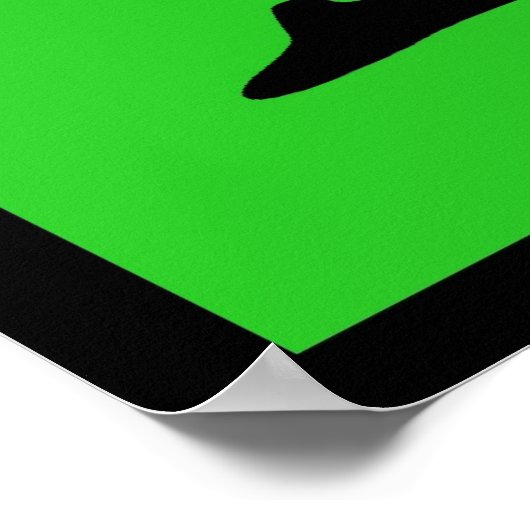 Irish Dancer Silhouetten Poster (Ecke)