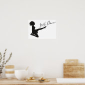 Irish Dancer Soft Shoe Black and White Dance Poster (Küche)