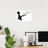 Irish Dancer Soft Shoe Black and White Dance Poster (Heimbüro)