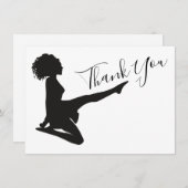 Irish Dancer Soft Shoe Dancing Schwarz-weiß Dance Dankeskarte (Vorne/Hinten)