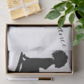 Irish Dancer Soft Shoe Schwarz-weiß Dance Seidenpapier (Geschenk)