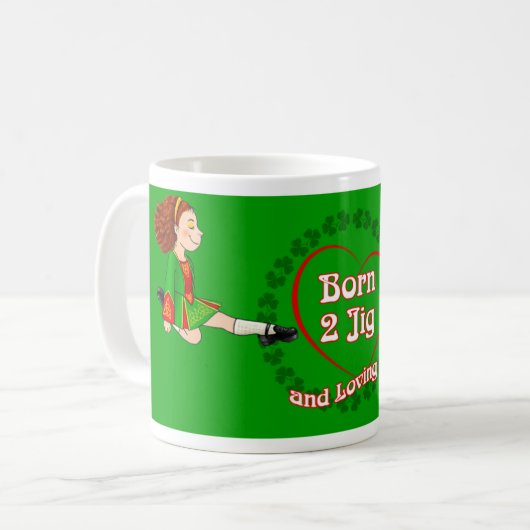 Irish Dancer's, Irish Dancing Tasse (Vorderseite Links)