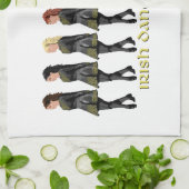 Irish Dancers Rock Geschirrtuch (Gefaltet)