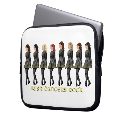 Irish Dancers Rock Laptopschutzhülle (Vorderseite Links)