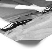 Irish Dancers Schwarz-Weiß-Farbstickerei Poster (Ecke)