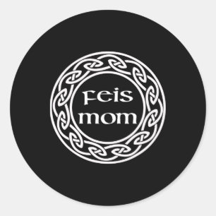 Irish Dancing Gift Graphic - Liebe My Feis Mama Runder Aufkleber