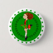 Irish Dancing Girl Abzeichen Button (Vorderseite)