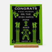 Irish-Dancing Gratulation Acrylschild (Vorderseite)