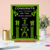 Irish-Dancing Gratulation Acrylschild (Hochzeit)