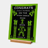 Irish-Dancing Gratulation Acrylschild (Winkel)