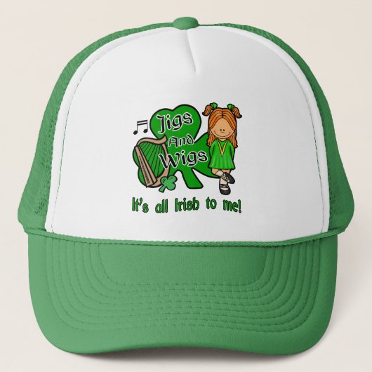 Irish Dancing Hat Truckerkappe (Vorderseite)