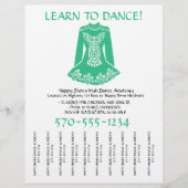 Irish Dancing Lessons Class Strips Flyer abreißen (Vorne)