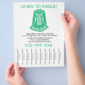 Irish Dancing Lessons Class Strips Flyer abreißen (Hand)