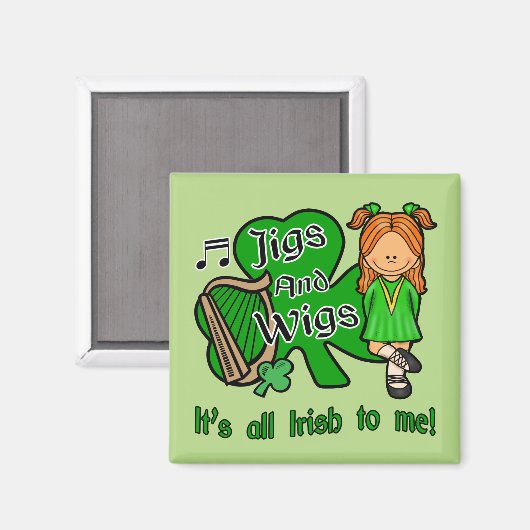 Irish Dancing Magnet (Vorderseite/Rückseite)