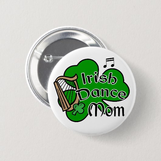 Irish Dancing Mama Abzeichen Button (Vorne & Hinten)