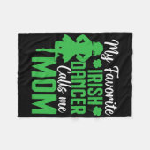Irish Dancing My Favorite Irish Dancer Mama Irish Fleecedecke (Vorderseite (Horizontal))