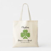 Irish Dancing Shamrock Tragetasche (Rückseite)