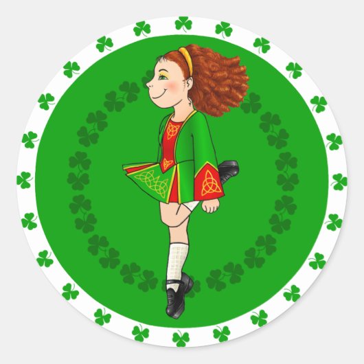 Irish Dancing Sticker (Vorderseite)