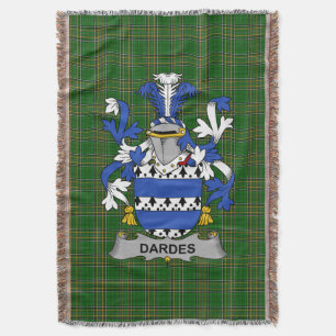 Irish Dardes oder Dardis Coat of Arms Familienwapp Decke