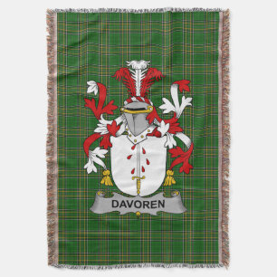 Irish Davoren oder O_Davoren Coat of Arms Family C Decke