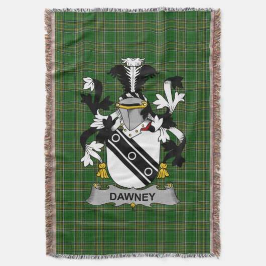 Irish Dawney oder Dawnay Coat of Arms Familienwapp Decke (Vorderseite Vertikal)