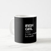 Irish Definition Ireland Flaggen Landessprache Kaffeetasse (Vorderseite Links)