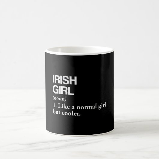 Irish Definition Ireland Flaggen Landessprache Kaffeetasse (Mittel)