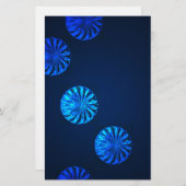 Irish Design Blue Crystal Briefpapier (Vorne/Hinten)