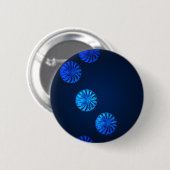 Irish Design Blue Crystal Button (Vorne & Hinten)