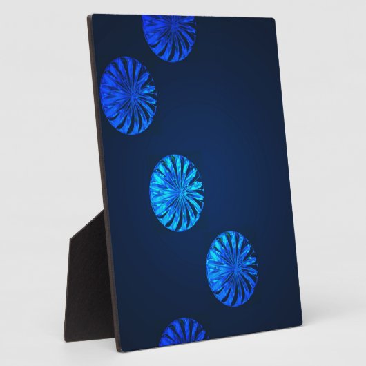 Irish Design Blue Crystal Fotoplatte (Seite)