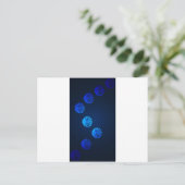 Irish Design Blue Crystal Postkarte (Stehend Vorderseite)