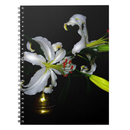 Irish Design-Messing- und Blumendesign Notizblock (Vorderseite)