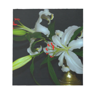 Irish Design-Messing- und Blumenkollektion Notizblock