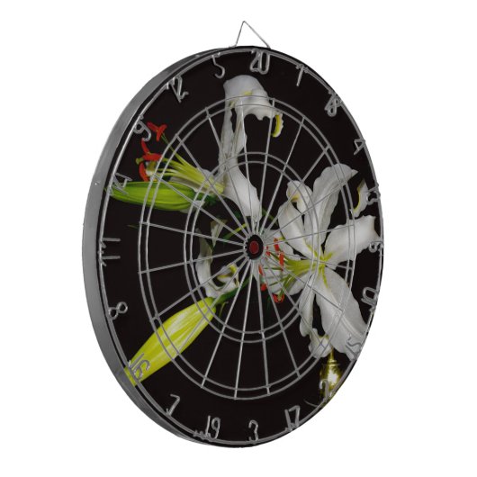 Irish Design - Sammlung von Messing und Blume Dartscheibe (Vorderseite Links)