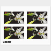 Irish Design - Sammlung von Messing und Blume Rechteckiger Aufkleber (Blatt)