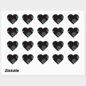 Irish Design-The Crystal Collection Herz-Aufkleber (Blatt)