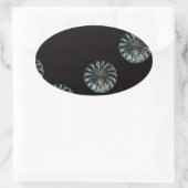 Irish Design-The Crystal Collection Ovaler Aufkleber (Tasche)