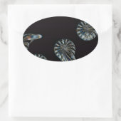 Irish Design-The Crystal Collection Ovaler Aufkleber (Tasche)