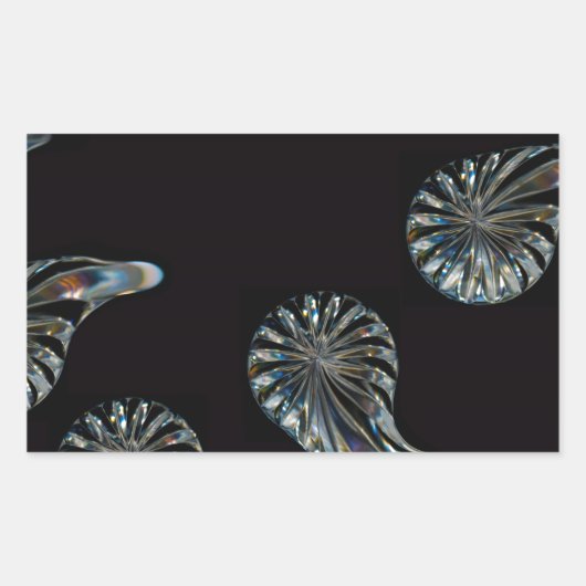 Irish Design-The Crystal Collection Rechteckiger Aufkleber (Vorderseite)