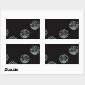 Irish Design-The Crystal Collection Rechteckiger Aufkleber (Blatt)