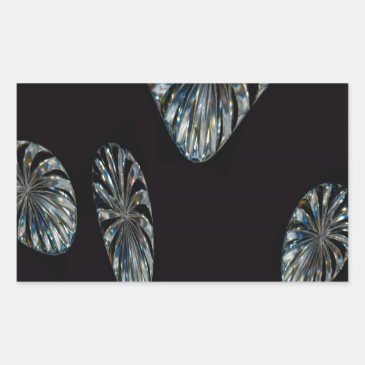 Irish Design - The Crystal Collection Rechteckiger Aufkleber (Vorderseite)