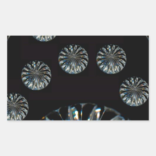 Irish Design-The Crystal Collection Rechteckiger Aufkleber (Vorderseite)