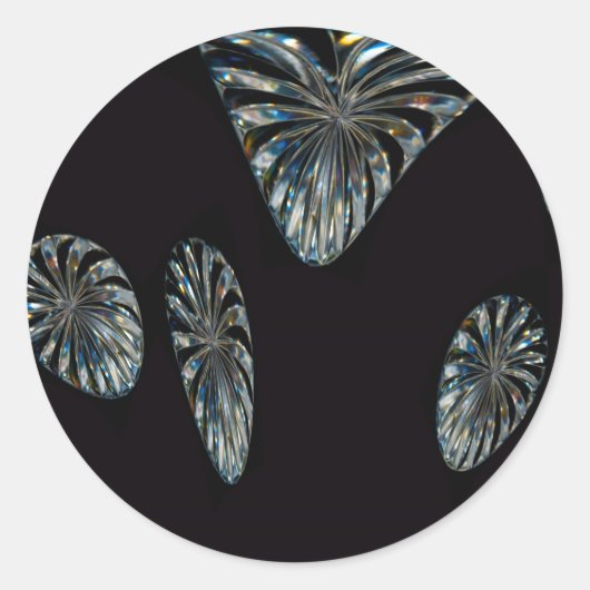 Irish Design - The Crystal Collection Runder Aufkleber (Vorderseite)