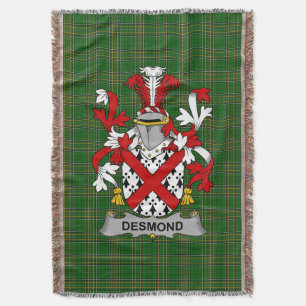 Irish Desmond Coat of Arms Familienwappen Irland Decke
