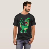 Irish Dinosaur T rex Happy St Patrick's Day Toddle T-Shirt (Vorne ganz)