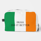 Irish Do it Better Funny Funny Funny Flag irischen Waschbeutel (Vorderseite)