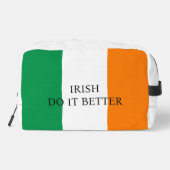 Irish Do it Better Funny Funny Funny Flag irischen Waschbeutel (Rückseite)