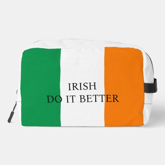 Irish Do it Better Funny Funny Funny Flag irischen Waschbeutel (Rückseite)