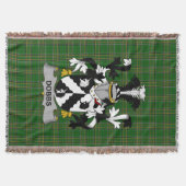 Irish Dobbs Coat of Arms Familienwappen Irland Decke (Vorderseite)